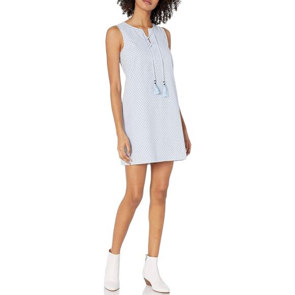 Cooper and Ella Isabel Cotton Sleeveless Tassel Tunic Shift Mini Dress Small - Picture 2 of 10